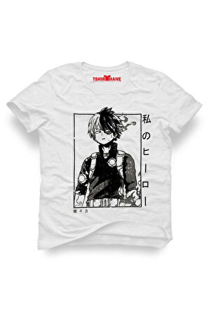 Anime Erkek Baskılı Beyaz Tshirt