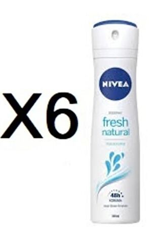 Nivea Deodorant Sprey Fresh 150ml.Kadın X 6 Adet