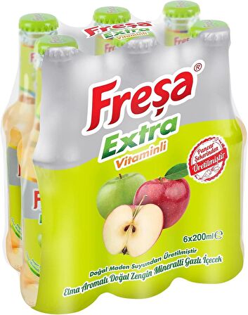 Freşa Extra Elma Aromalı Maden Suyu 200 Ml X 6 Adet