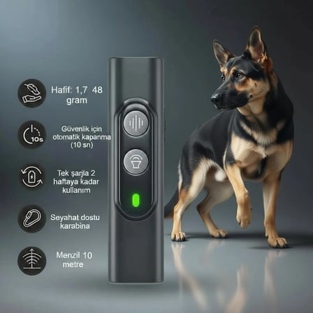 Ultrasonik Köpek Kovucu Usb Şarjlı Güvenli Ve Etkili Çözümle İ̇Stenmeyen Havlamalara Son