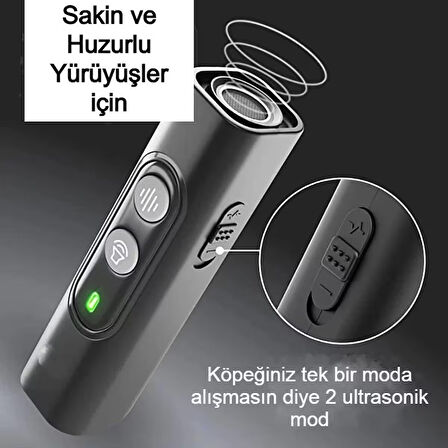 Ultrasonik Köpek Kovucu USB Şarjlı Güvenli ve Etkili Çözümle İstenmeyen Havlamalara Son