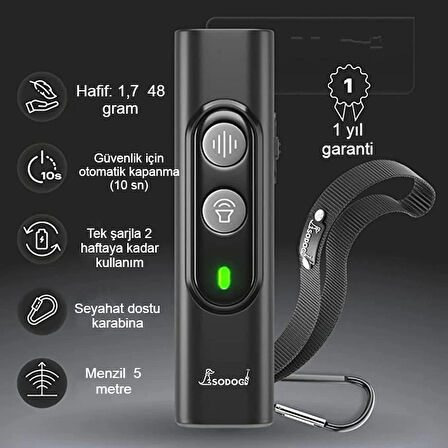 Ultrasonik Köpek Kovucu USB Şarjlı Güvenli ve Etkili Çözümle İstenmeyen Havlamalara Son