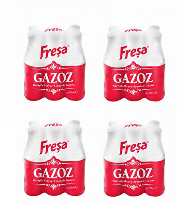 Freşa Karışık Meyve Aromalı Gazoz 200 Ml X 24 Adet