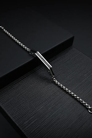 Gümüş Çelik Erkek Bileklik FRJ10003A-L