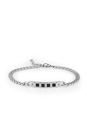 Gümüş Çelik Erkek Bileklik FRJ10016A-J