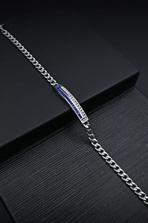 Gümüş Çelik Erkek Bileklik FRJ10018A-J