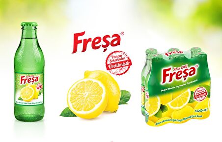 Freşa Limon Aromalı Maden Suyu 200 Ml X 6 Adet