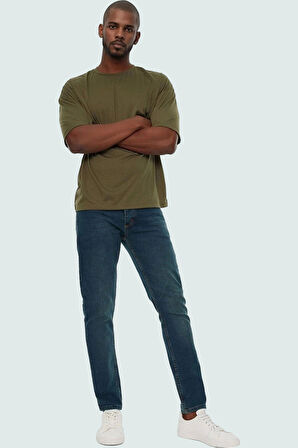 Erkek Skinny Fit Denim Pantolon Pamuk Nefes Alan Kumaş Günlük Kullanım Yaz Aylarının Vazgeçilmezi