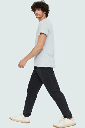 Erkek Relaxed Fit Denim Pantolon Pamuk Klasik Günlük Tarz Hafta Sonu Yaz Aylarının Vazgeçilmezi