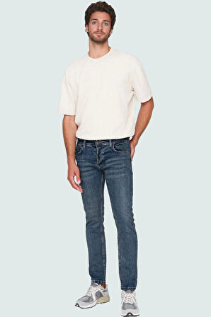 Erkek Koleksiyonu Pamuk Denim Pantolon Dar Kesim Günlük Stil Yaz Aylarının Vazgeçilmezi
