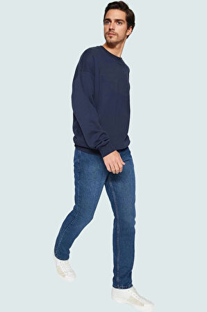 Erkek Günlük Straight Fit Kot Pantolon Pamuk Denim Boru Paça Hafta Sonu Yaz Aylarının Vazgeçilmezi