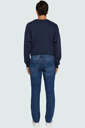 Erkek Günlük Straight Fit Kot Pantolon Pamuk Denim Boru Paça Hafta Sonu Yaz Aylarının Vazgeçilmezi