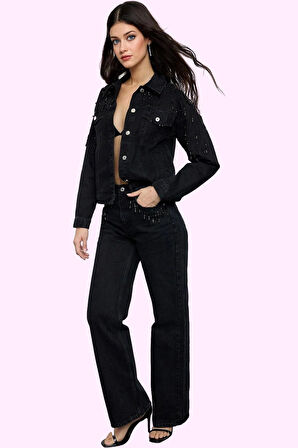 Kadın Casual Pamuk Wide Leg Jean Uzun Boy Yüksek Bel Günlük Kullanım Yaz Aylarının Vazgeçilmezi