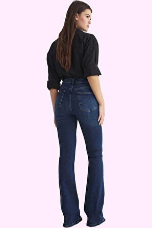 Kadın Denim Flare Pantolon Casual Yüksek Bel Yaz Aylarının Vazgeçilmezi Stilin Buluştuğu Yer