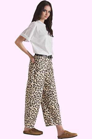 Kadın Normal Bel Denim Pantolon Çok Animal Desen Pamuk Günlük ve Özel Günler İçin Hafta Sonu