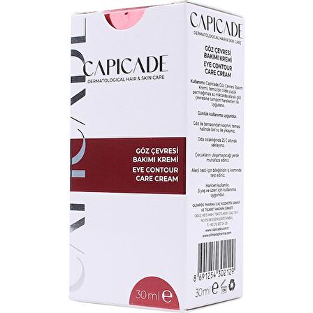 Capicade Göz Çevresi Bakım Kremi 30ml(YENI Ambalaj)