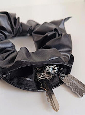 2 ADET FERMUARLI SUNİ DERİ LASTİKLİ TOKA 