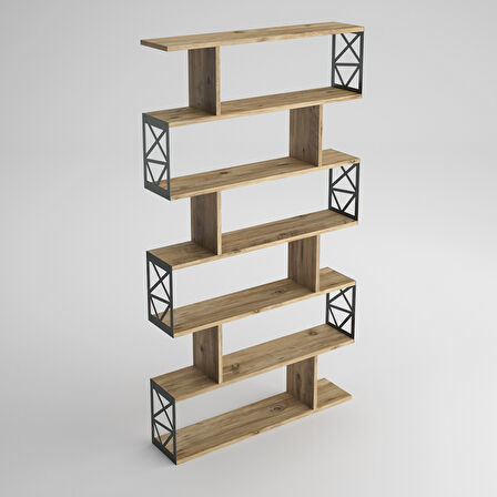 Hunerika Nonami kitaplık/büfe -Atlantik Çam -Minifiks Bağlantılı