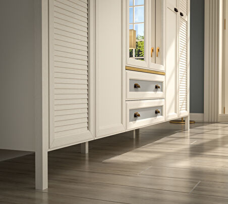  Hunerika Elira Premium 6 kapılı Gardırop-Minifiks bağlantılı - aytaşı/legnano