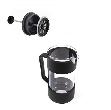 French Press Filtre Kahve Bardağı Bitki Çayı Demlik 400 Ml