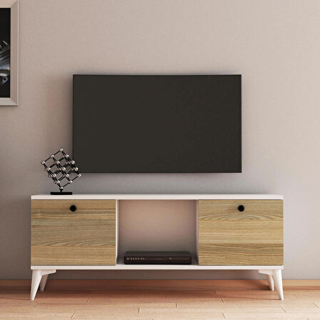 Ferniso Mobilya 120 cm Tv Ünitesi Beyaz-Cordoba