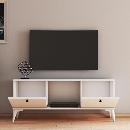 Ferniso Mobilya 120 cm Tv Ünitesi Beyaz