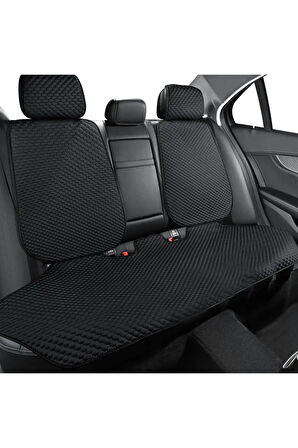 Toyota Corona UYUMLU  Cepli Terletmez Oto  Minderi Kılıfı Ön Arka Tam Set Sırtlı Başlıklı SİYAH