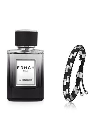 FRNCH Midnight Erkek Parfüm 100 ML Erkek Bileklik Hediyeli FRP10005-105-E