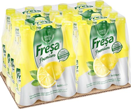 Freşa Premium Limonlu Vitaminli Maden Suyu 250 Ml X 24 Adet