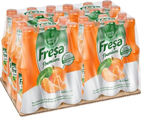 Freşa Premium Mandalinalı Vitaminli Maden Suyu 250 Ml X 24 Adet