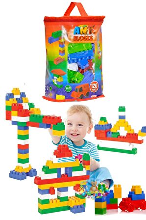 Oyuncak Sallanan At Kaydıraklı Top Kulesi Oyunu 120 Parça Lego Blok Set