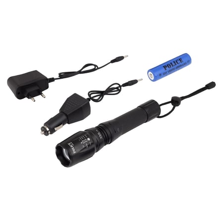 Ps-46 6 Led 5 Kademeli Zoomlu Şarjlı El Feneri