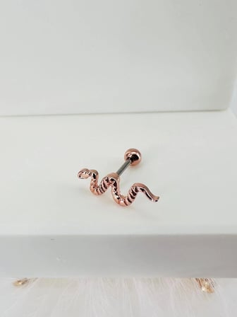 Rose Uç Kısmı : Pirinç Kıkırdak Bar Uzunluğu : 6 Mm / Bar Kalınlığı 0.8 Mm / Top Boyu 3 Mm - Pt0001-2