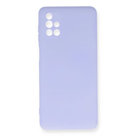 Samsung Galaxy M51 Kılıf Nano İçi Kadife Silikon - Lila