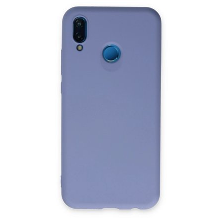 Huawei P20 Lite Kılıf Nano İçi Kadife Silikon - Lila