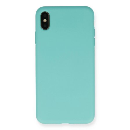 Apple İphone Xs Max Kılıf Nano İçi Kadife Silikon - Turkuaz