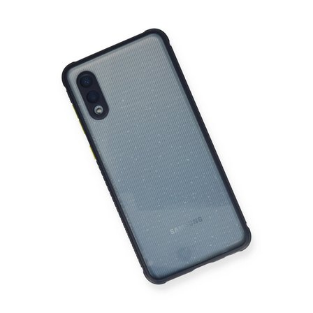 Samsung Galaxy A02 Kılıf Miami Şeffaf Silikon - Lacivert