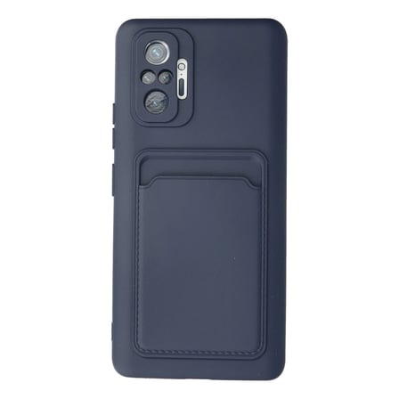 Xiaomi Redmi Note 10 Pro Kılıf Kelvin Kartvizitli Silikon - Lacivert