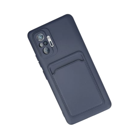 Xiaomi Redmi Note 10 Pro Kılıf Kelvin Kartvizitli Silikon - Lacivert
