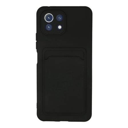Xiaomi Mi 11 Kılıf Kelvin Kartvizitli Silikon - Siyah
