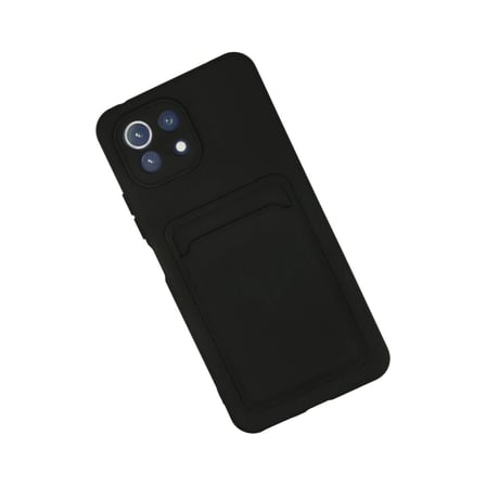Xiaomi Mi 11 Kılıf Kelvin Kartvizitli Silikon - Siyah