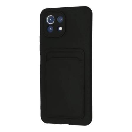 Xiaomi Mi 11 Kılıf Kelvin Kartvizitli Silikon - Siyah