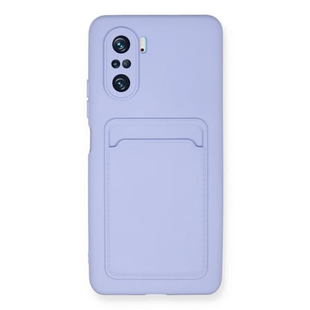 Xiaomi Mi 11i Kılıf Kelvin Kartvizitli Silikon - Lila
