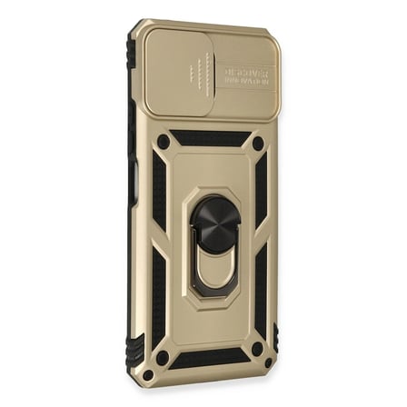 Xiaomi Mi 11 Lite Kılıf Pars Lens Yüzüklü Silikon - Gold