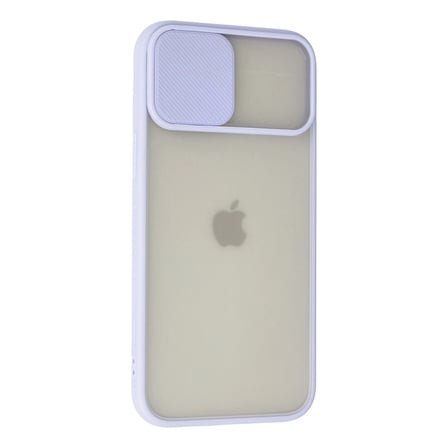 Apple İphone 12 Pro Max Kılıf Palm Buzlu Kamera Sürgülü Silikon - Lila