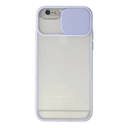 Apple İphone 6 Kılıf Palm Buzlu Kamera Sürgülü Silikon - Lila