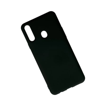 Samsung Galaxy A20s Kılıf Nano İçi Kadife Silikon - Siyah