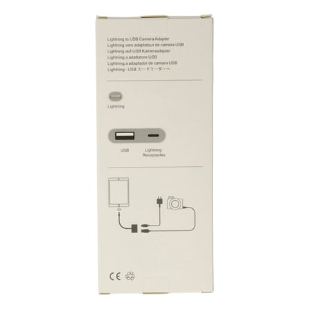 Apr22 Iphone Otg 2in1 - Beyaz