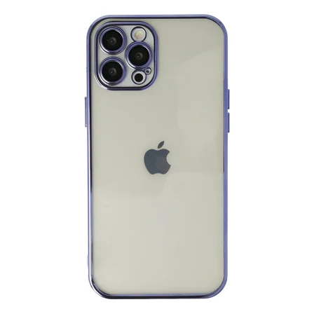 Apple İphone 12 Pro Kılıf Razer Lensli Silikon - Mor