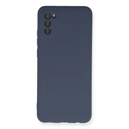 Samsung Galaxy A03s Kılıf Nano İçi Kadife Silikon - Gri